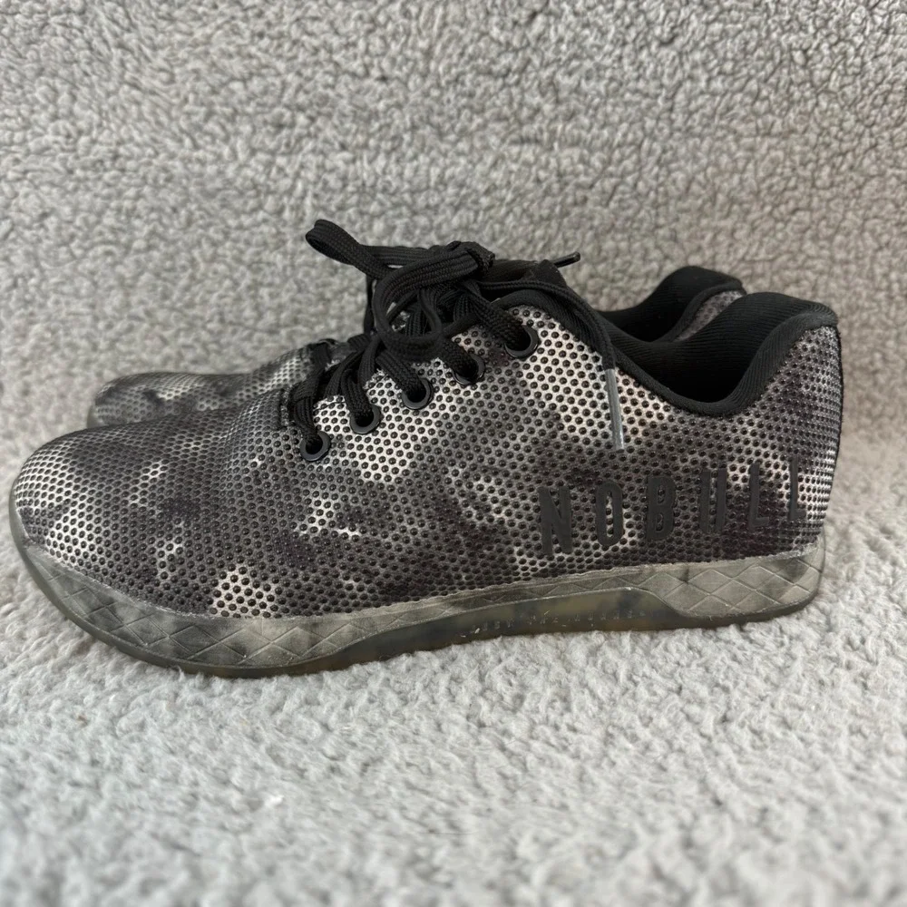 NOBULL Outwork Trainer Womens size 8.5 Black Grey Camo Cross Training Gym Shoes - Picture 5 of 10